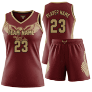 custom eagle wing women basketball jersey