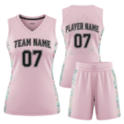 custom floral women basketball jersey
