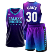 Custom Galaxy Youth Basketball Jersey and Shorts Set