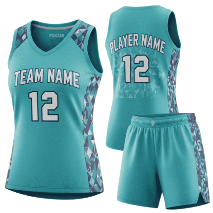 custom geometric women basketball jersey