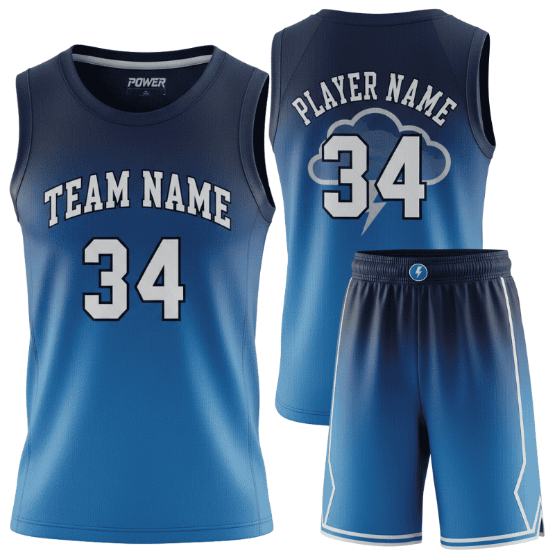 Custom Gradient Men Basketball Jersey