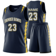 Custom Lightning Youth Basketball Jersey and Shorts Set