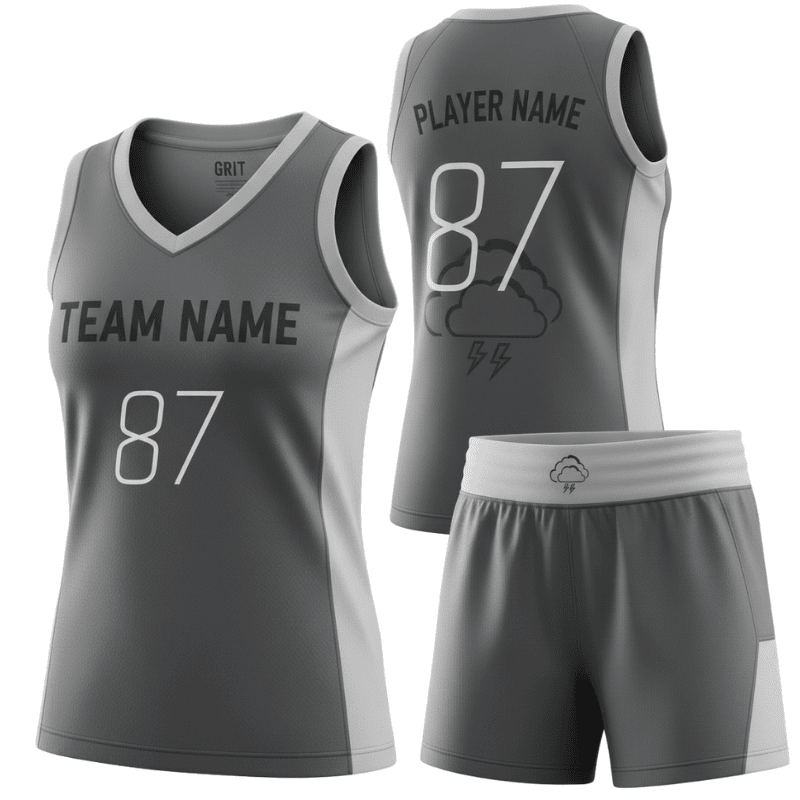 custom monochrome women basketball jersey