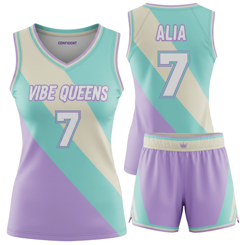 custom pastel women basketball jersey